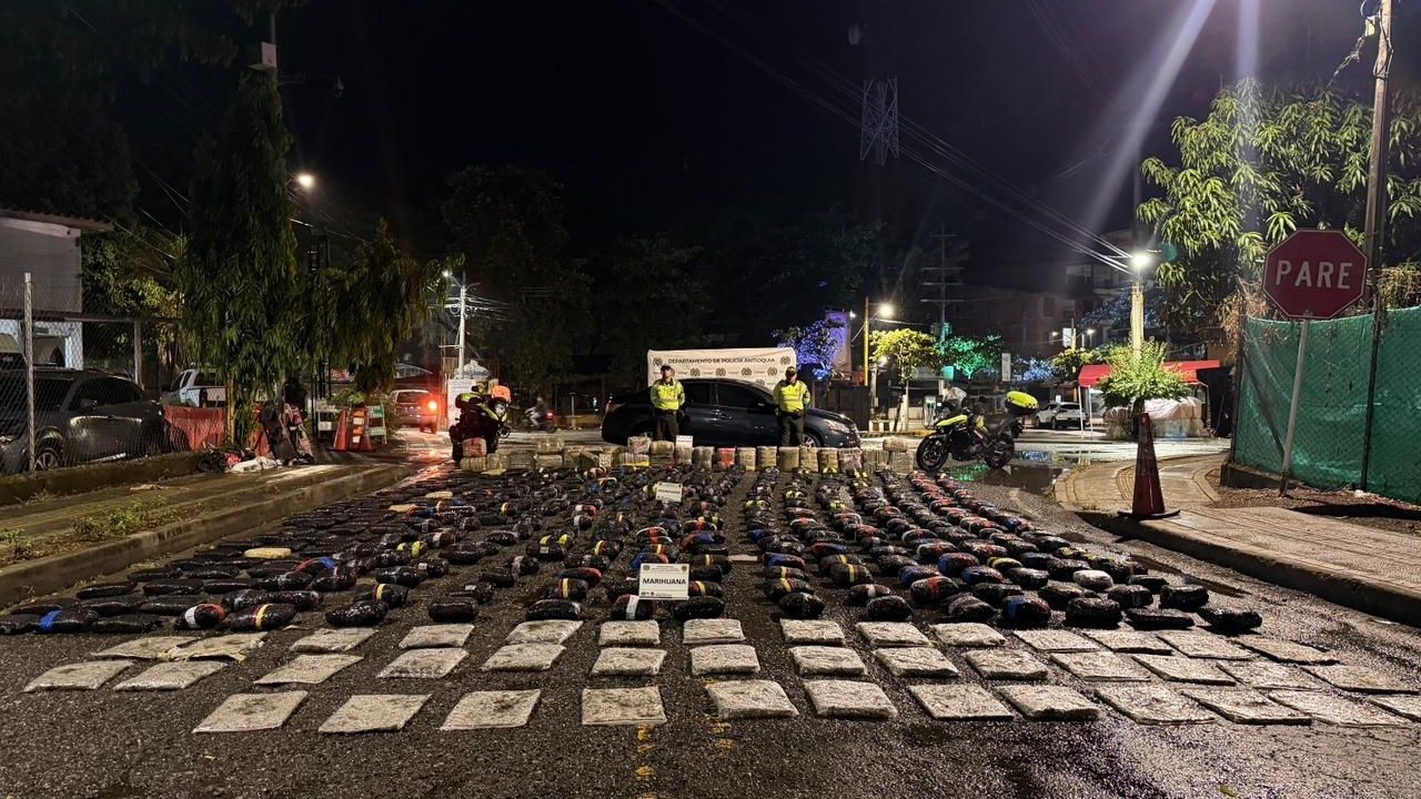 Golpe al tráfico de drogas: incautan 428 kilos de marihuana en La Pintada