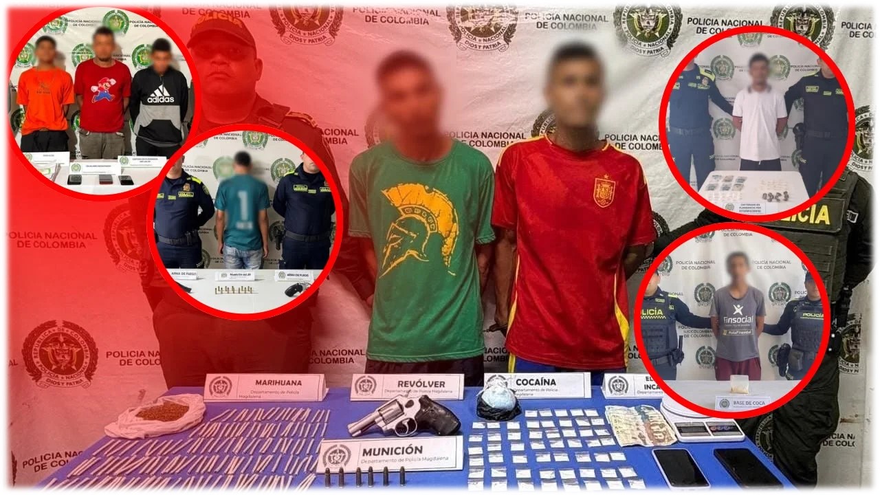 Operativo en Magdalena deja 10 capturados por homicidio, extorsión y narcotráfico